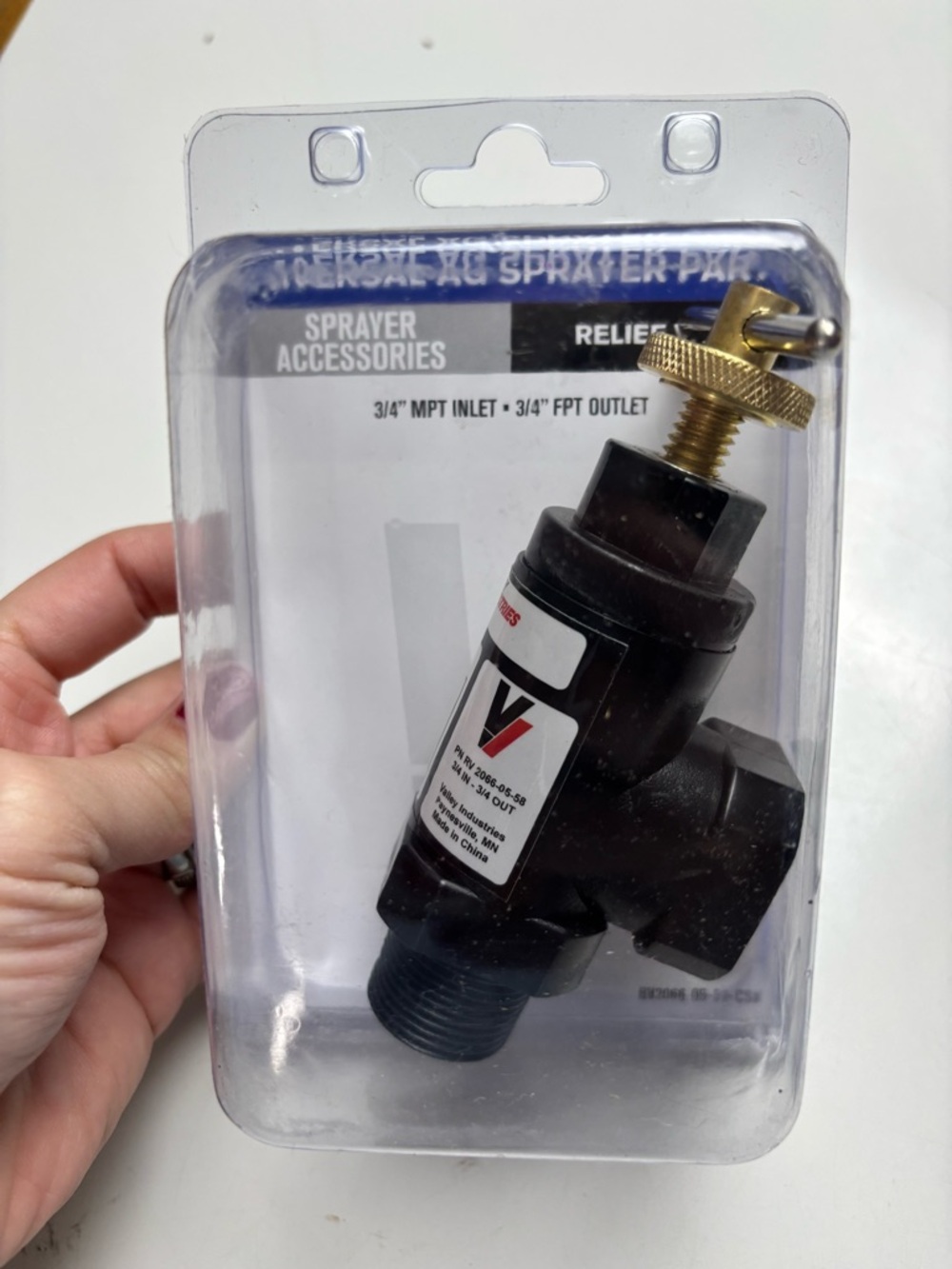 Valley Industries Universal‎ AG Sprayer relief valve